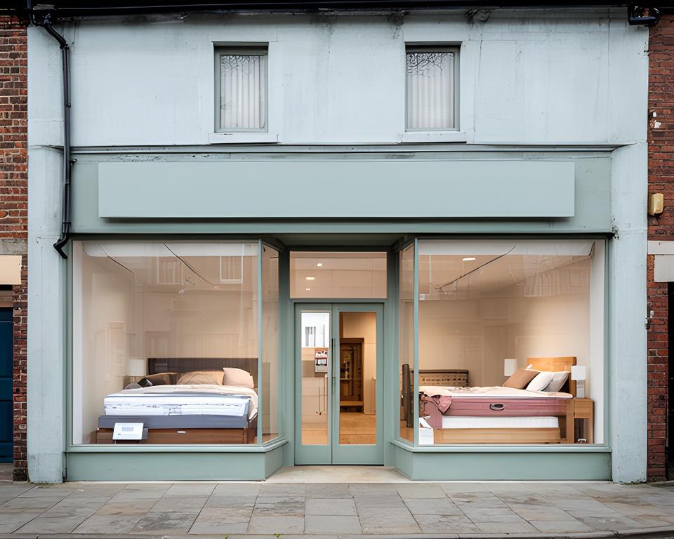 Frontage of the A1 Comfort bed showroom on Carnforth Avenue in Wakefield